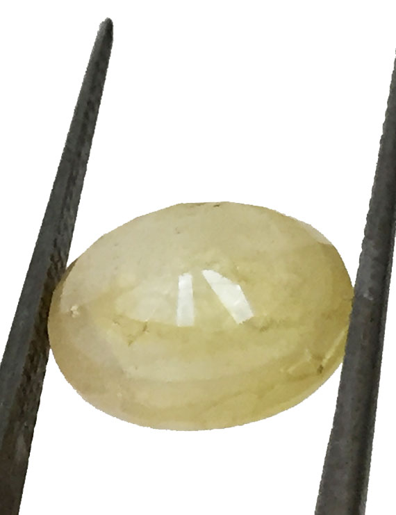 4.56 ct/5.06 ratti Natural Certified Bangkok Pukhraj/Yellow Sapphire